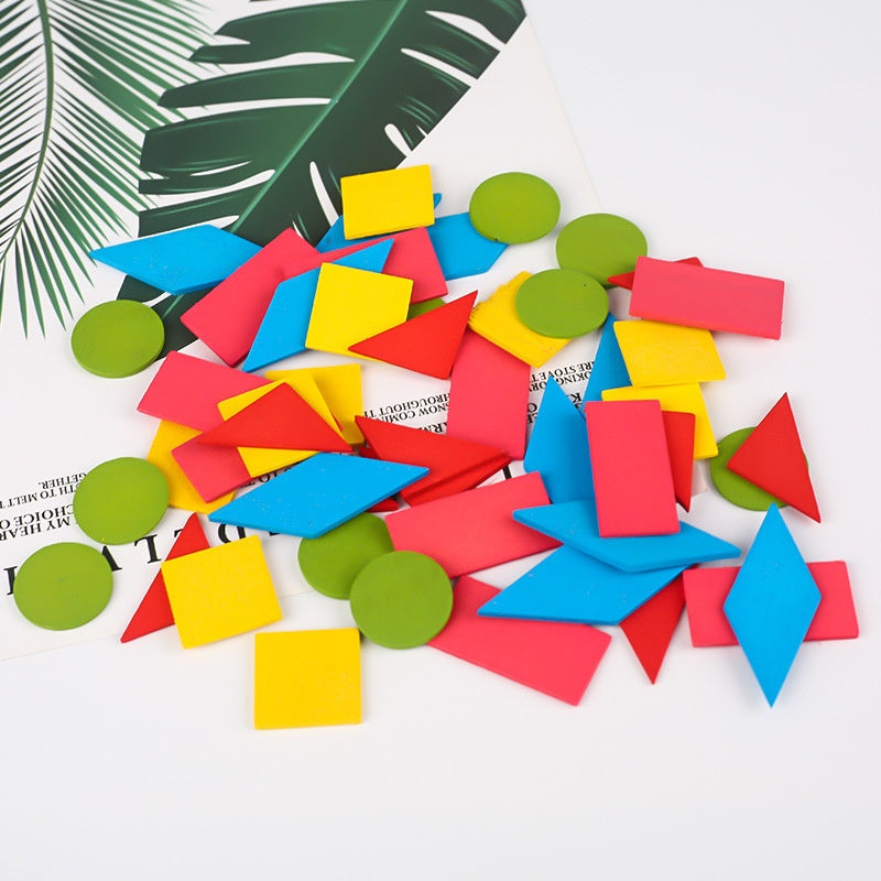 Geometry learning aids math teaching aids children's DIY intelligence puzzle toys