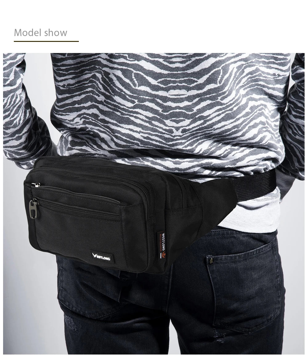 Westlong Casual Fanny Pack With Phone Compartment| Durable