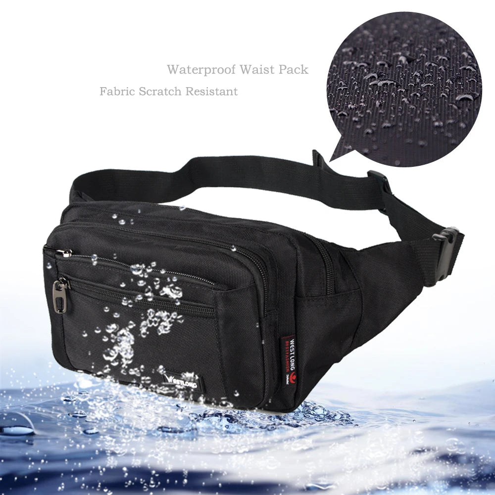 Westlong Casual Fanny Pack With Phone Compartment| Durable
