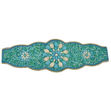 Luxurymania24 Hand-Beaded Boho Flower Waist Belt For Women