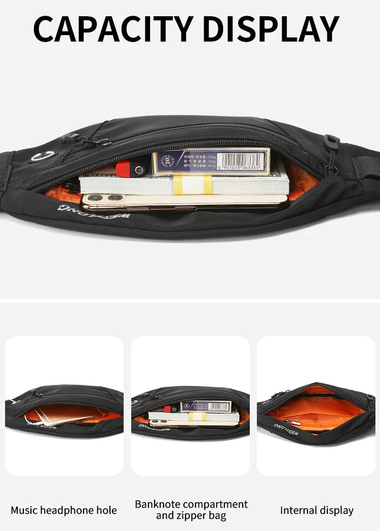 Westlong Casual Fanny Pack With Phone Compartment| Durable
