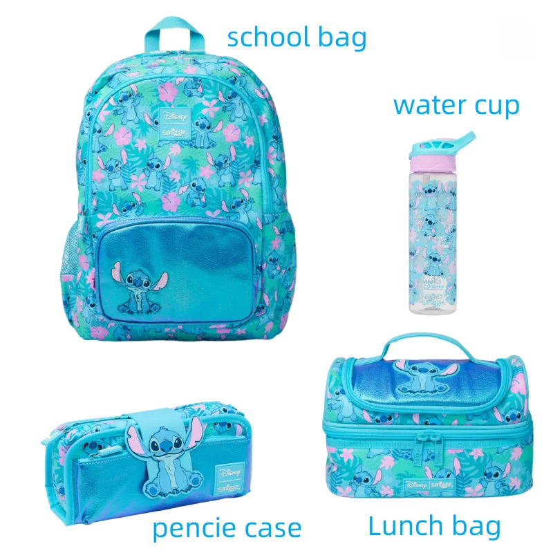 Luxurymania24 Smiggle School Bag Set For Girls Disney Stitch
