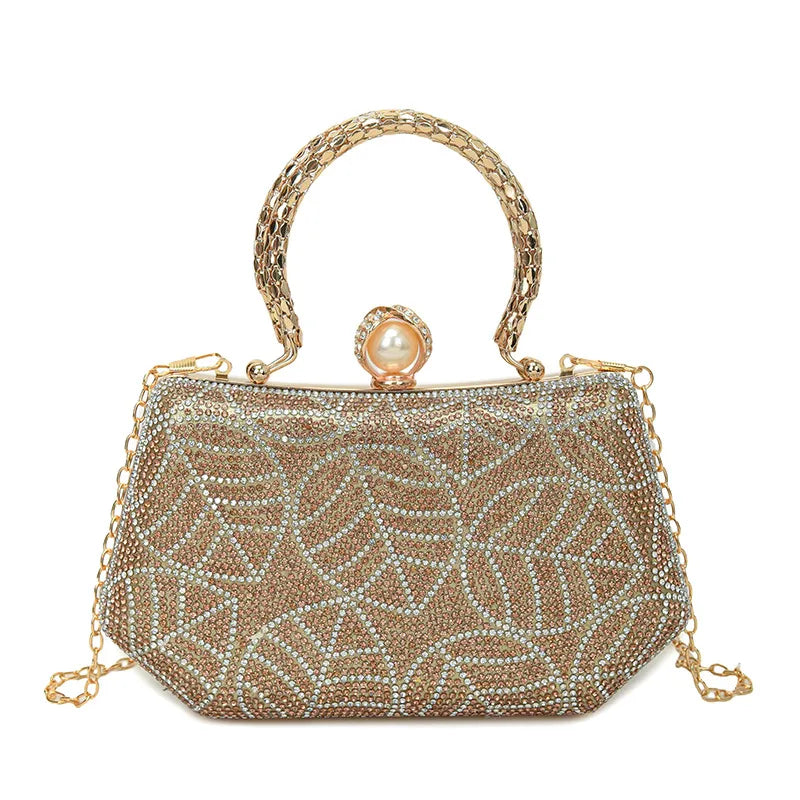 Diamond Embedded Retro Evening Bag
