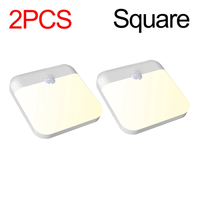 Square LED garden light set in white for outdoor lighting