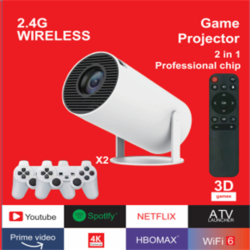 Game hot projector portable 4k high-definition