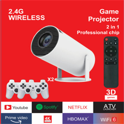 Game hot projector portable 4k high-definition