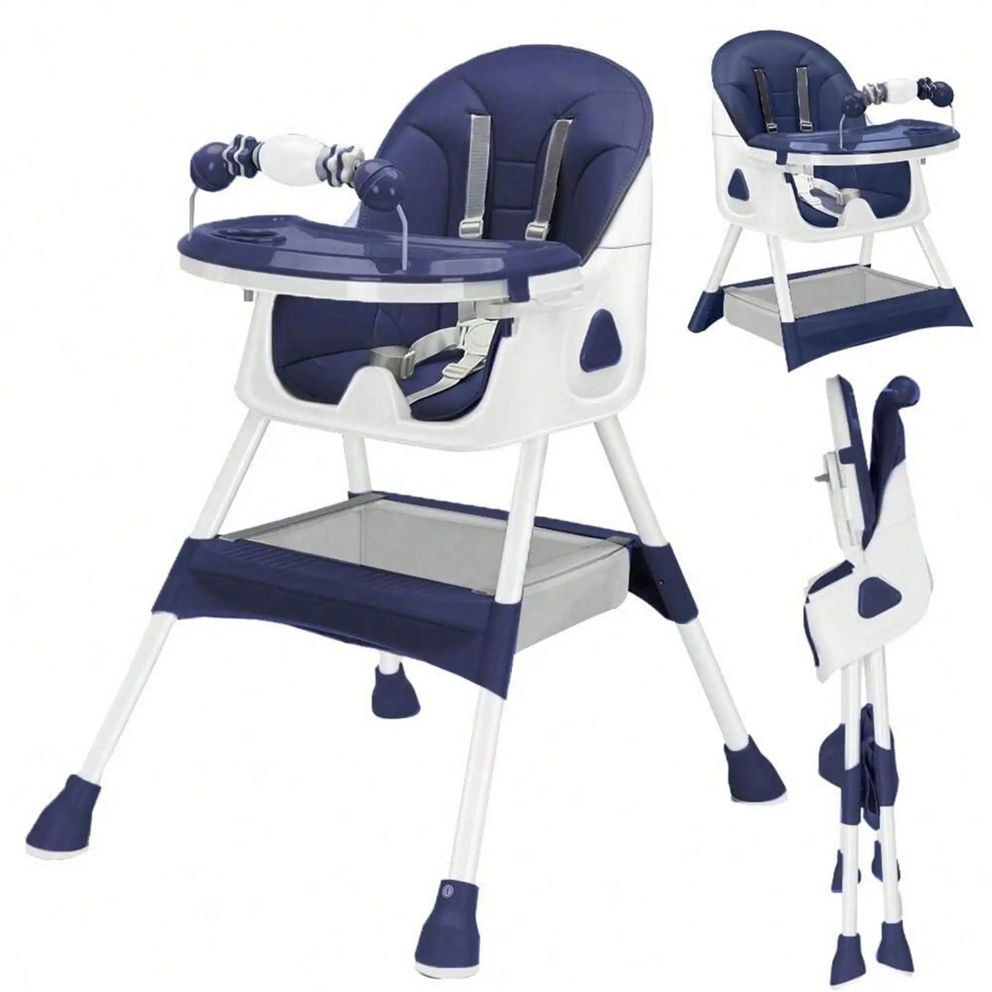 Luxurymania24 3 in 1 baby high chair with adjustable features and modern design for infants and toddlers
