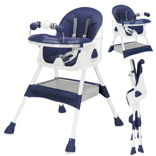 Luxurymania24 3 in 1 baby high chair with adjustable features and modern design for infants and toddlers