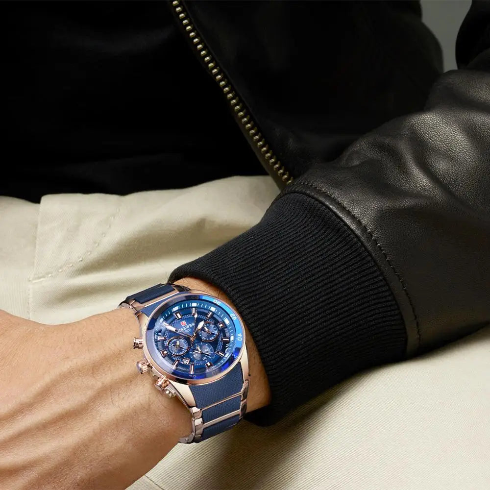 REWARD Multifunction Blue Men's Waterproof Multifunctional Quartz Watch