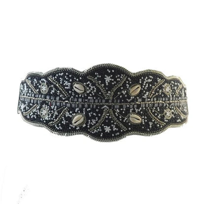 Luxurymania24 Hand-Beaded Boho Flower Waist Belt For Women