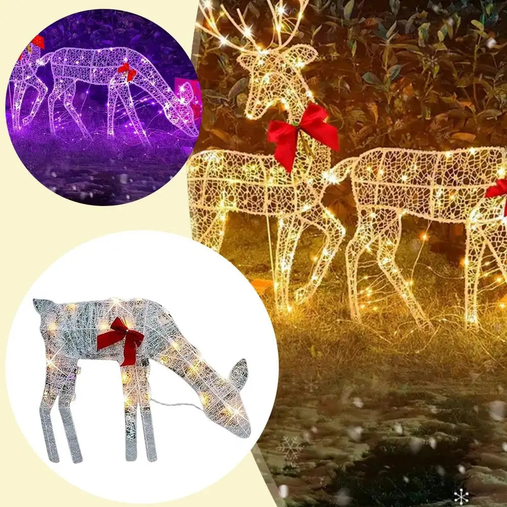 Luxurymania24 Outdoor Elk Ornament - Glows Brighter In Yard