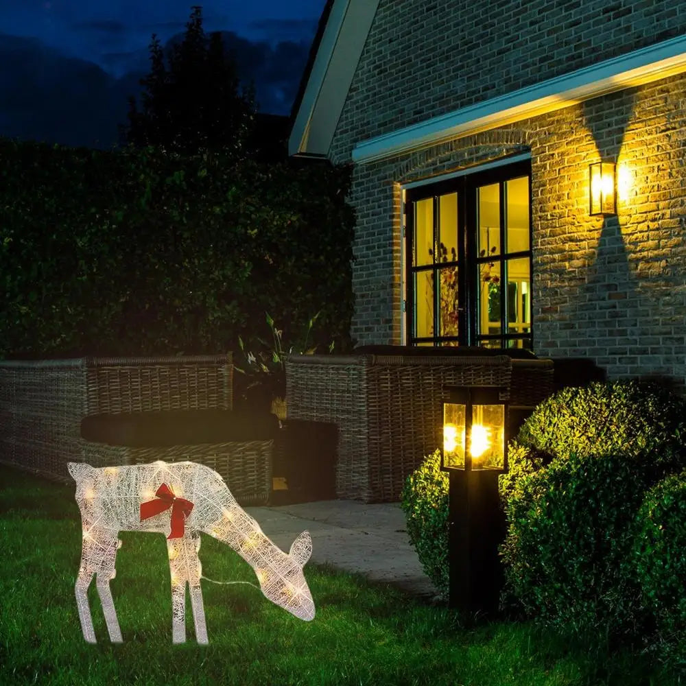Luxurymania24 Outdoor Elk Ornament - Glows Brighter In Yard