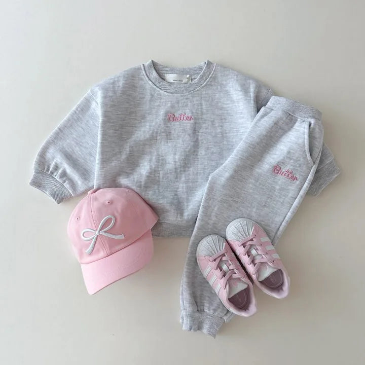Urban Bear Sports Set – Toddler & Kids Korean Style Sweatshirt & Joggers (2-Piece)