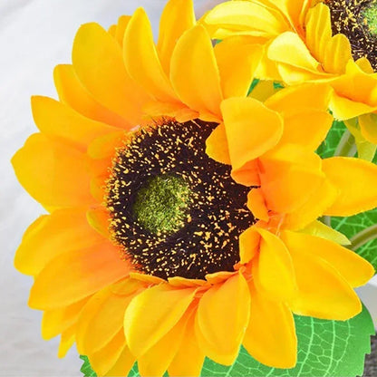 Floral Sunflower LED Night Light - Decorative Vibe Lamp for Bedroom & Holiday Accents