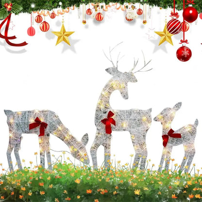 Outdoor Elk Ornament - Glows Brighter In Yard
