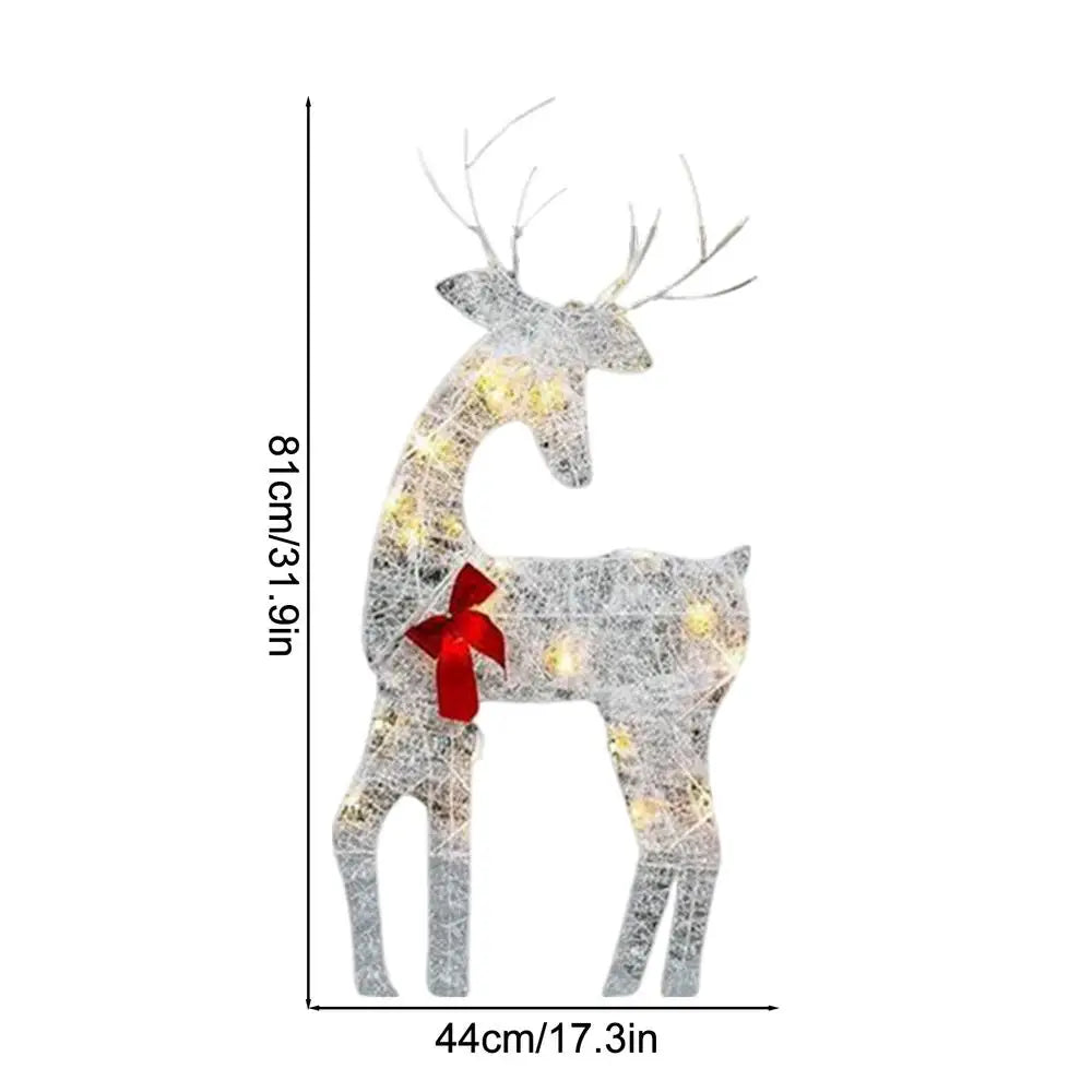 Luxurymania24 Outdoor Elk Ornament - Glows Brighter In Yard