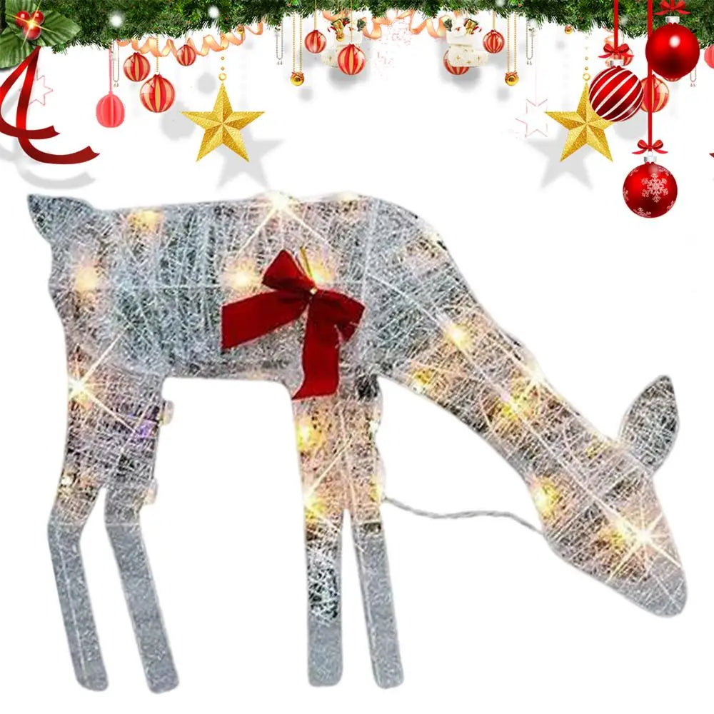 Luxurymania24 Outdoor Elk Ornament - Glows Brighter In Yard