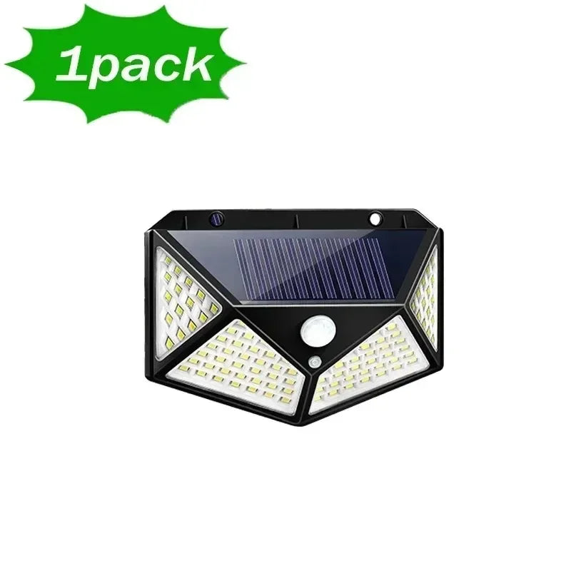 Guardian 100-LED Solar Security Light – Smart Motion Sensor & Emergency Lamp