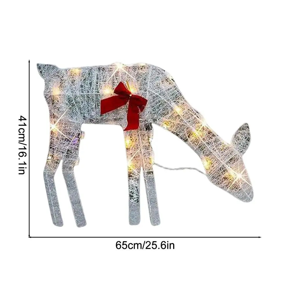 Luxurymania24 Outdoor Elk Ornament - Glows Brighter In Yard