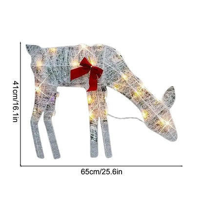Outdoor Elk Ornament - Glows Brighter In Yard
