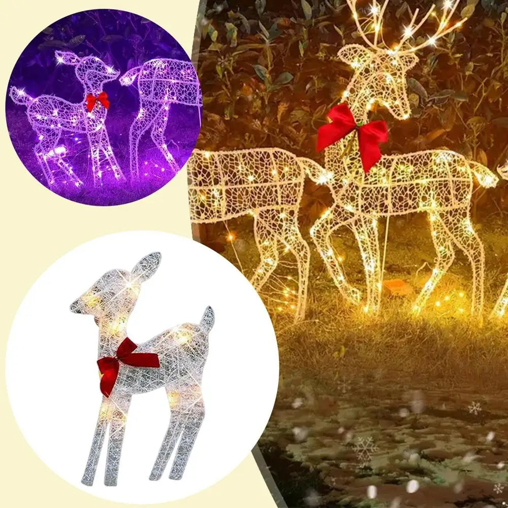 Luxurymania24 Outdoor Elk Ornament - Glows Brighter In Yard