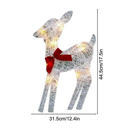 Outdoor Elk Ornament - Glows Brighter In Yard