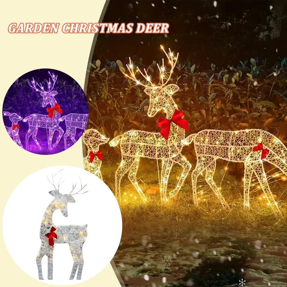 Luxurymania24 Outdoor Elk Ornament - Glows Brighter In Yard