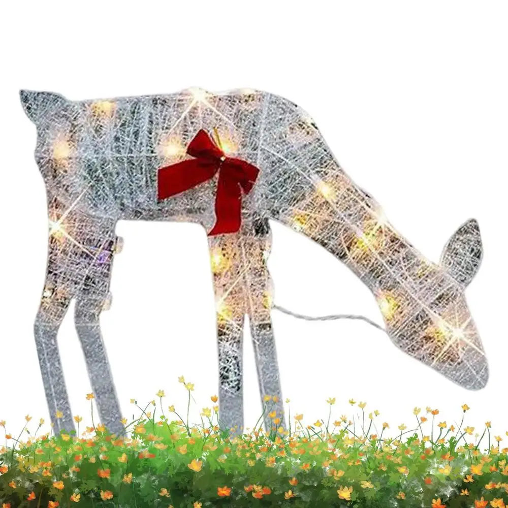 Luxurymania24 Outdoor Elk Ornament - Glows Brighter In Yard