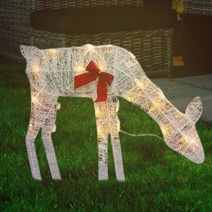 Outdoor Elk Ornament - Glows Brighter In Yard