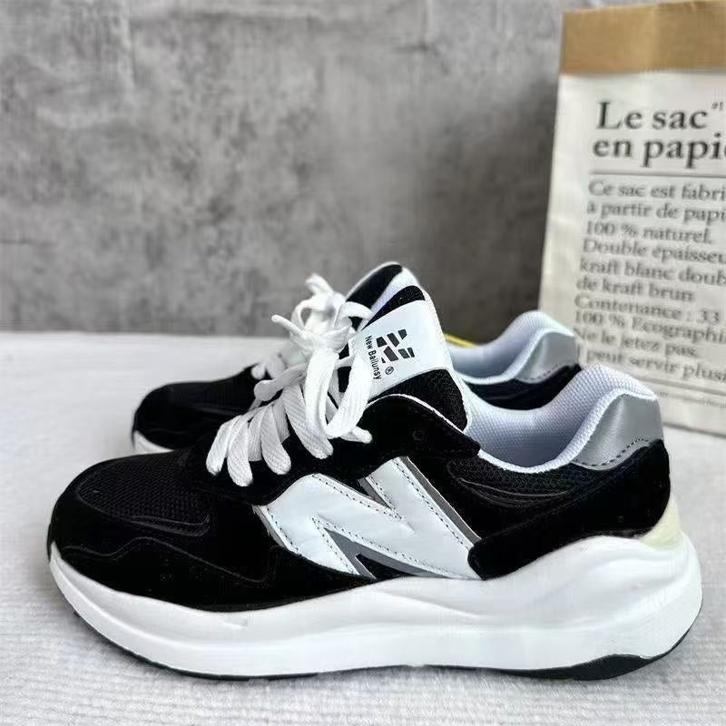 Ape Shark Grey Casual Shoes black and white chunky trainers with cushioned white sole and lace up