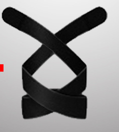 Detachable elastic knee support sleeve in black designed for comfort and stability during activities