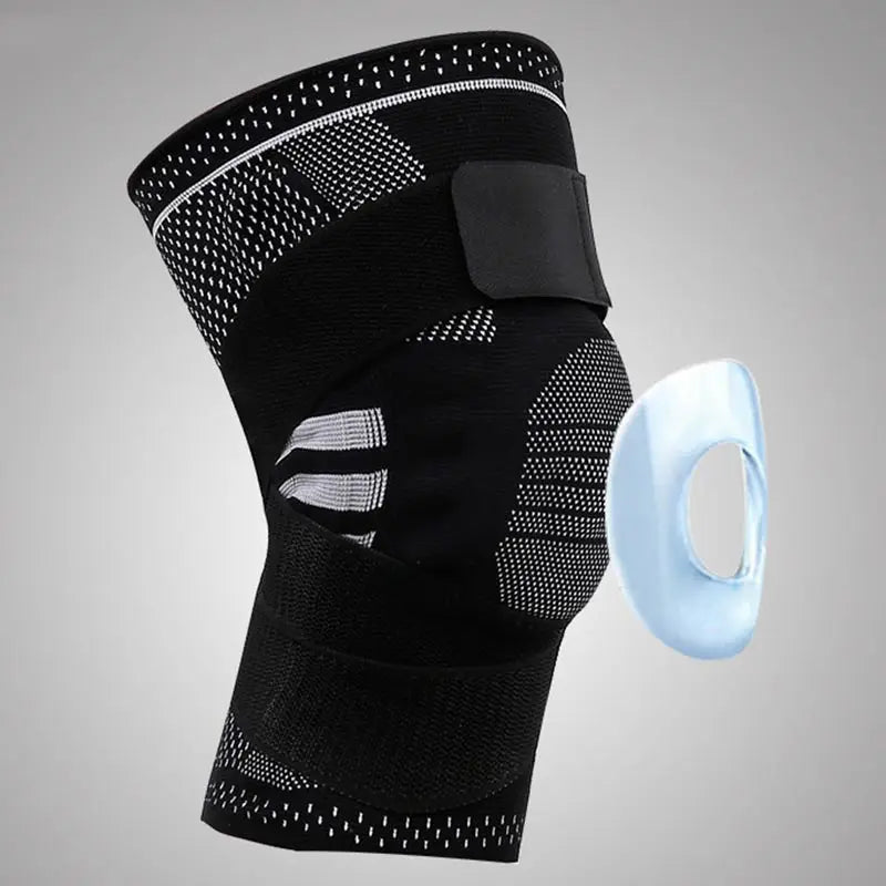 Detachable elastic knee support sleeve designed for comfort and flexibility during physical activities