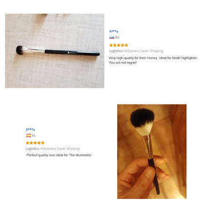 DUcare highlighter brush with soft bristles for precise application and blending of highlighter
