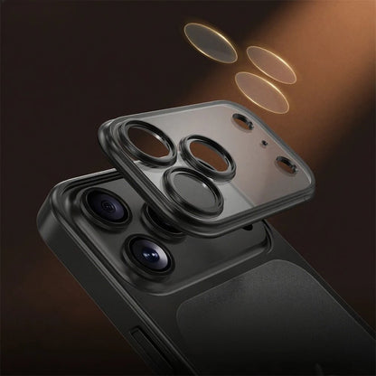 Shockproof hard PC cover for iPhone 17 designed for maximum protection with precise camera cutouts