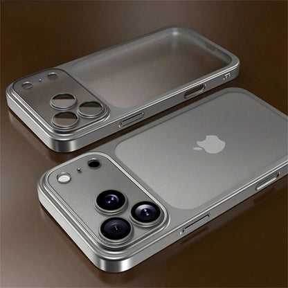Stylish shockproof hard PC cover for iPhone 17 with precise camera cutouts and sleek design