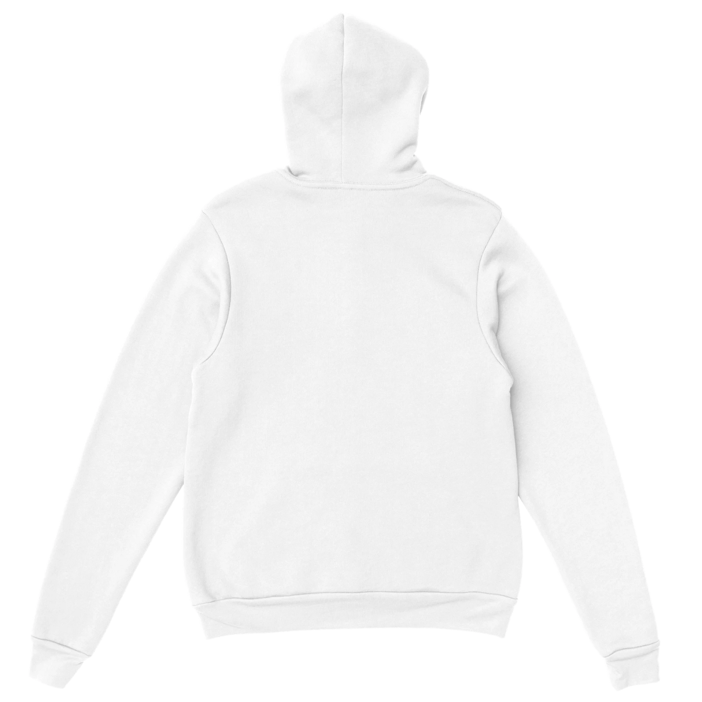 Classic Gildan 18500 hoodie in white, featuring a soft and comfortable design for everyday wear