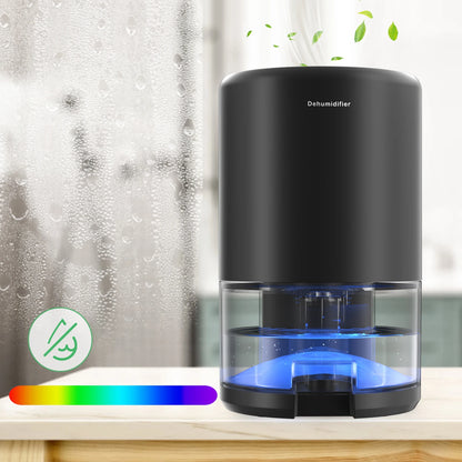 Electric home dehumidifier with modern design and LED indicator for efficient moisture removal