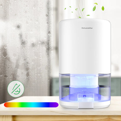 Luxurymania24 electric home dehumidifier with LED light and moisture control features