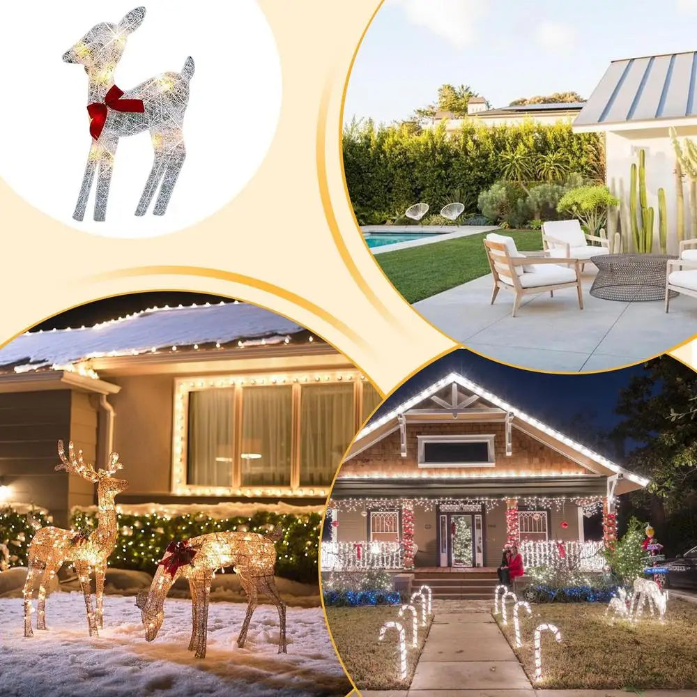 Luxurymania24 outdoor glowing elk Christmas ornament for festive holiday decorations