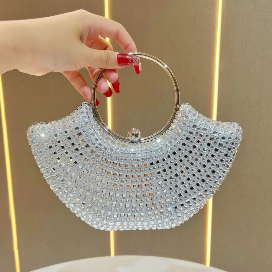 Fashionable Water Diamond Clutch Bag