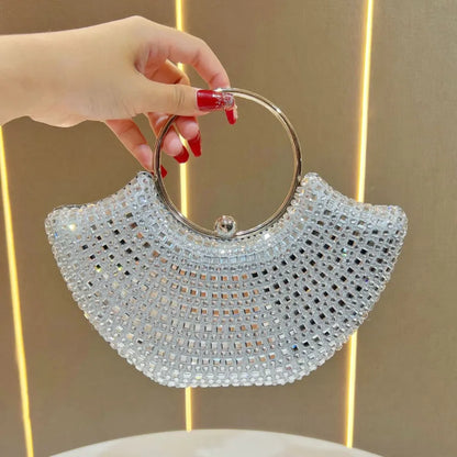 Fashionable Water Diamond Clutch Bag