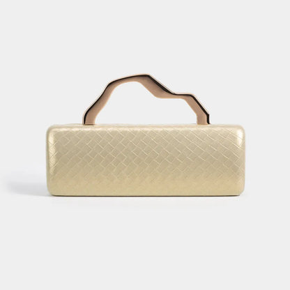 PU Gold Shaped Clutch Bag