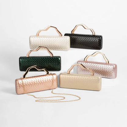PU Gold Shaped Clutch Bag