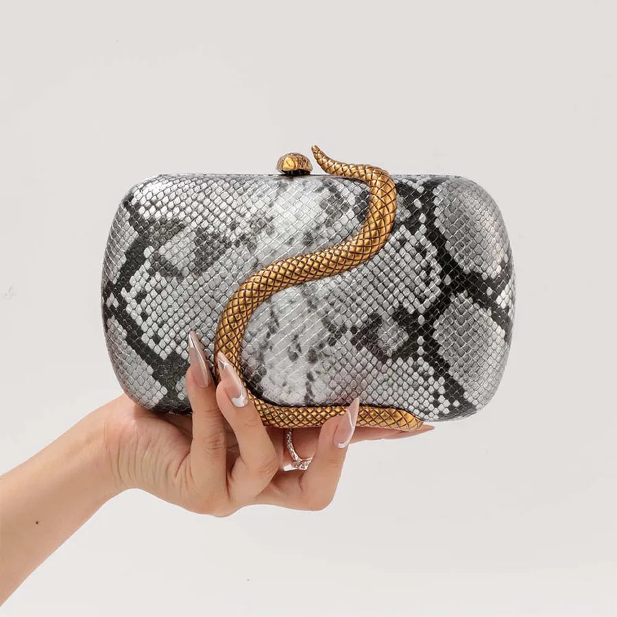 Summer Fashion Snake Skin PU Handbag