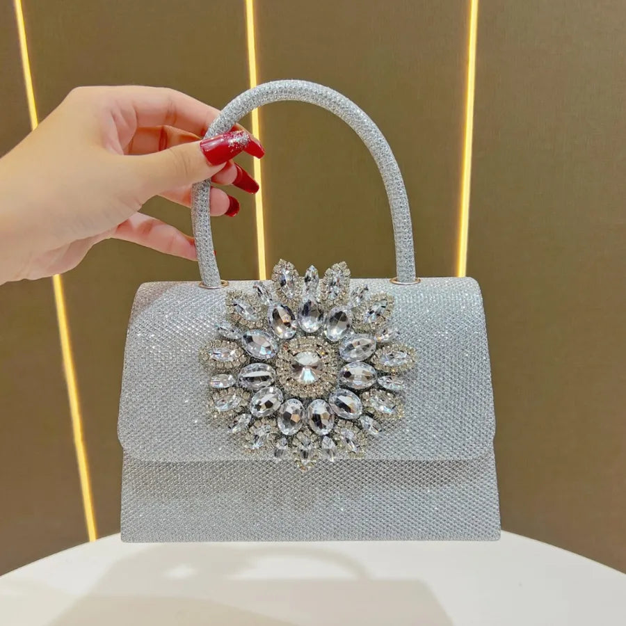 Diamond Embedded Chain Handbag