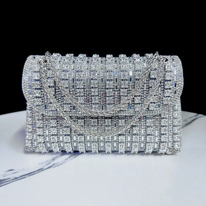Diamond Embedded Underarm Evening Bag