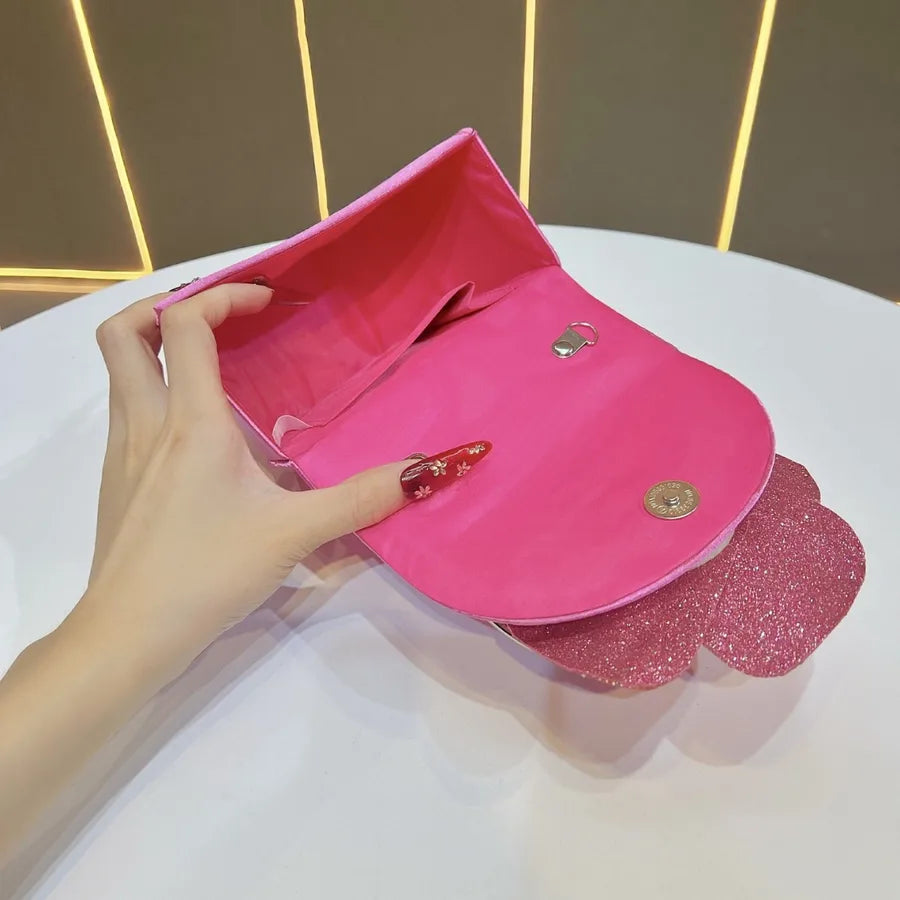 Fashionable Tea Rose Shiny Handbag