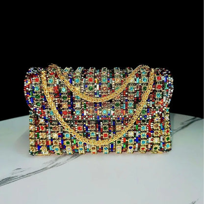 Diamond Embedded Underarm Evening Bag