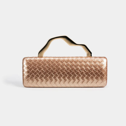PU Gold Shaped Clutch Bag