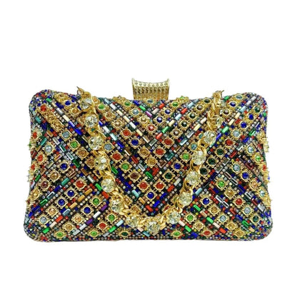 New Evening Gown Diamond Clutch Bag